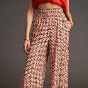 Anthropologie Maeve  Shell Wide Leg Pants Size Small